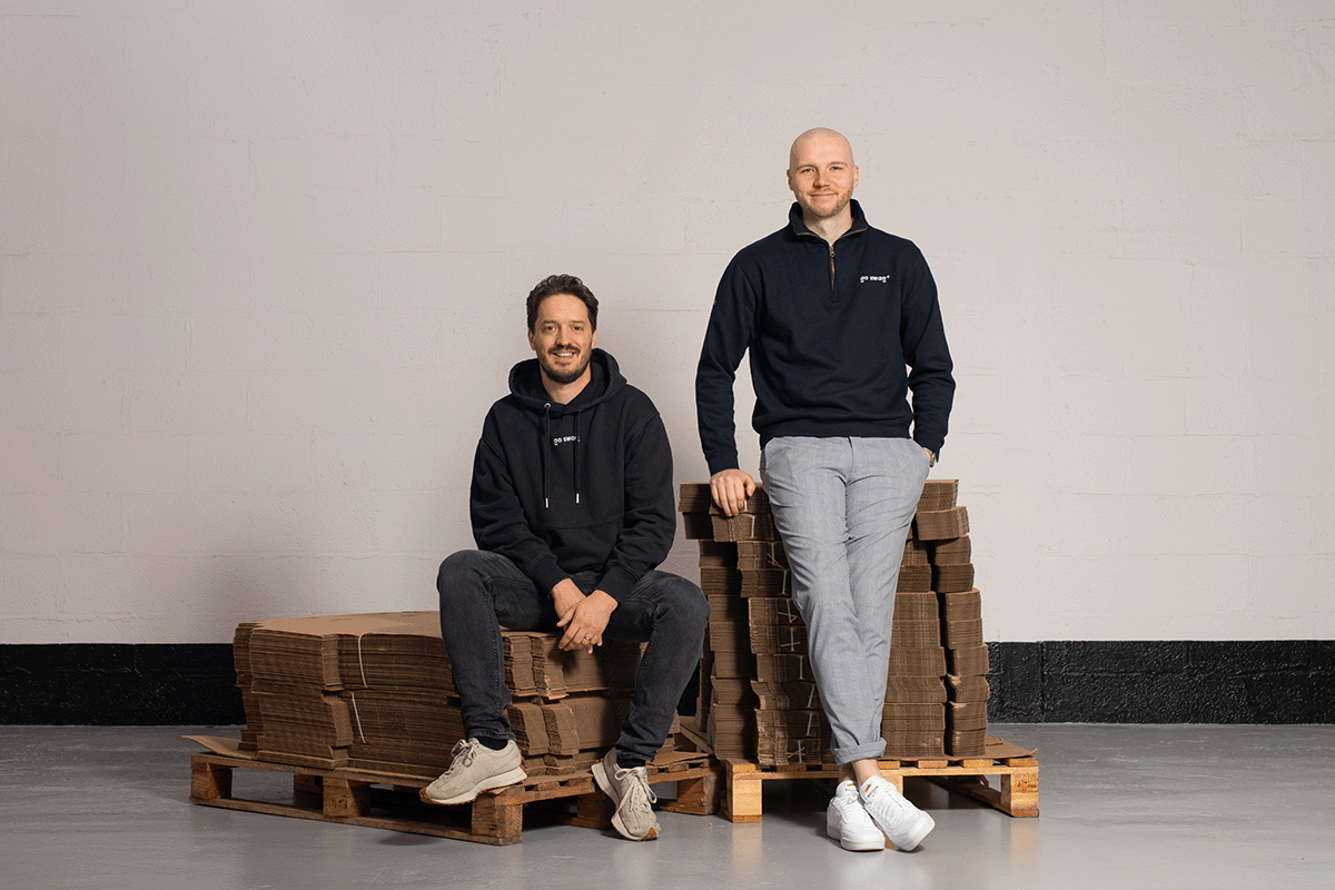 Photograph of Ben and Conor, the founders of Go Swag