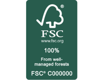 FSC 100% from well-managed forests logo