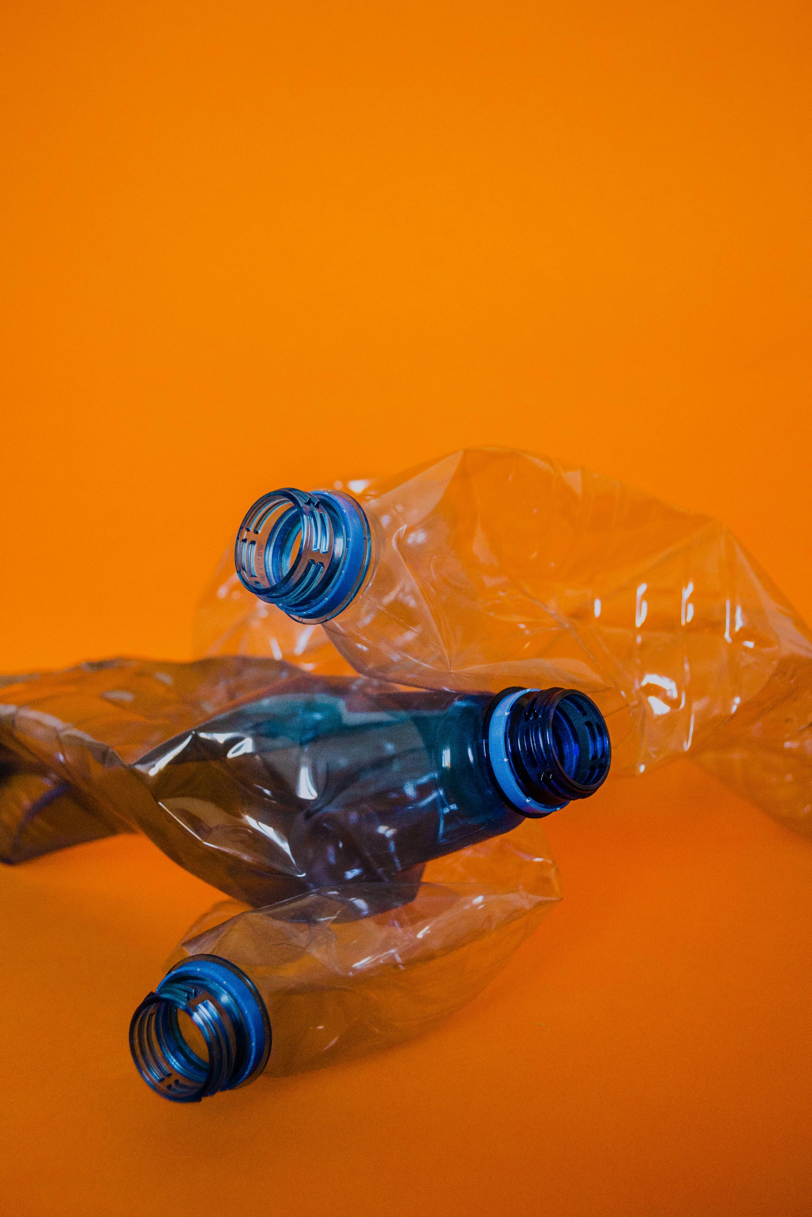 Photograph of empty plastic bottles